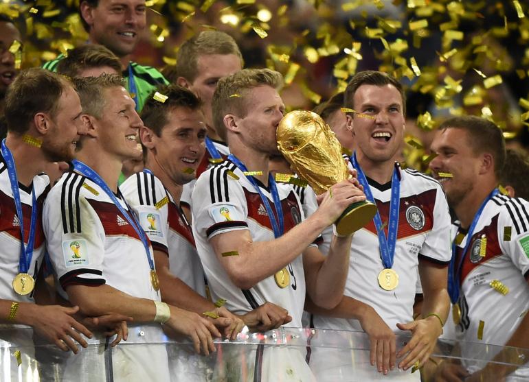 German team celebrating 2014 World cup victory